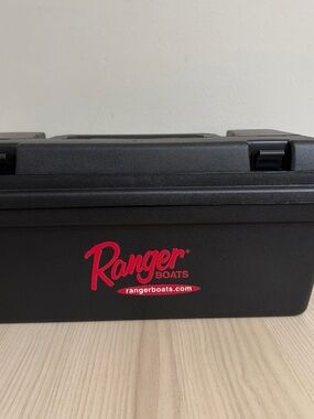 Ranger Boats New! Black Tackle Box with Red Logo